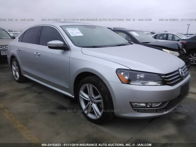 1VWBS7A31FC075539 - 2015 VOLKSWAGEN PASSAT SE SILVER photo 1