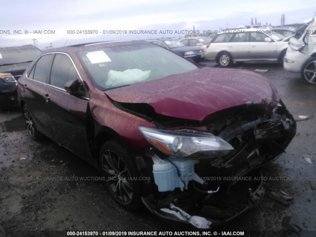 4T1BF1FK4FU911659 - 2015 TOYOTA CAMRY LE/XLE/SE/XSE RED photo 1