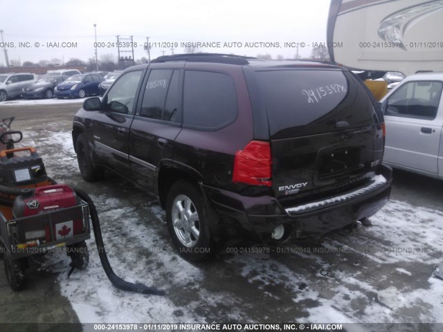 1GKDT13S862179028 - 2006 GMC ENVOY MAROON photo 3