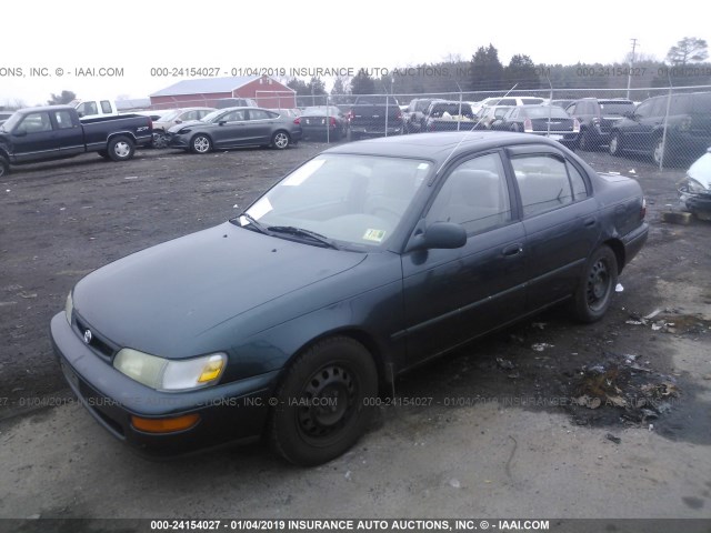 1NXBB02E8VZ619159 - 1997 TOYOTA COROLLA DX GREEN photo 2