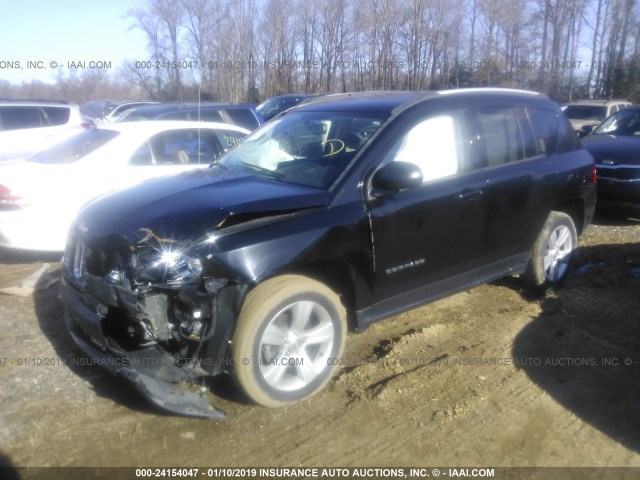 1C4NJCBA3GD621441 - 2016 JEEP COMPASS SPORT BLACK photo 2