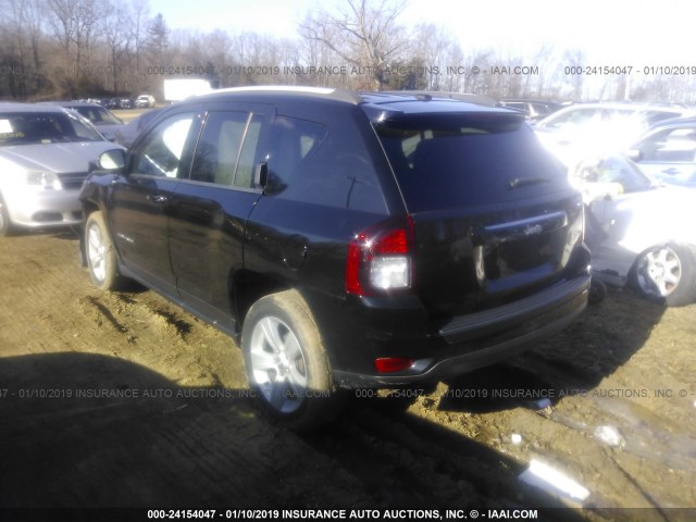 1C4NJCBA3GD621441 - 2016 JEEP COMPASS SPORT BLACK photo 3