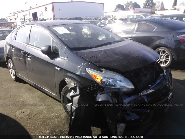 JTDKN3DU3E1751619 - 2014 TOYOTA PRIUS BLACK photo 1