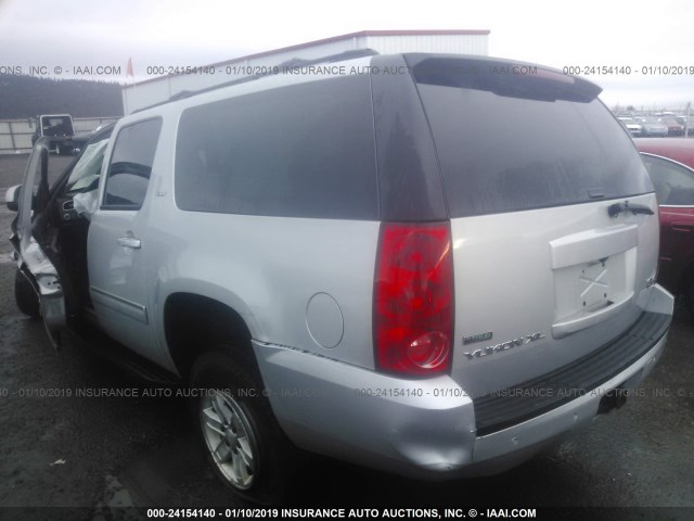 1GKUKKE3XAR285110 - 2010 GMC YUKON XL K1500 SLT GRAY photo 3