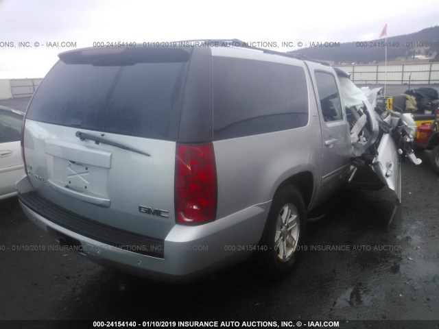 1GKUKKE3XAR285110 - 2010 GMC YUKON XL K1500 SLT GRAY photo 4