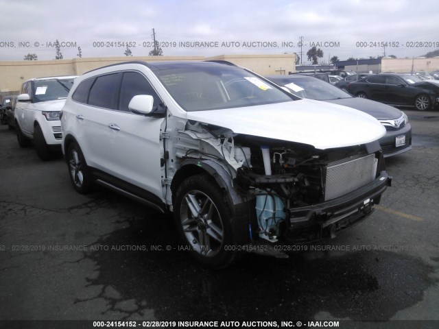 KM8SR4HF3JU271414 - 2018 HYUNDAI SANTA FE SE/LIMITED WHITE photo 1