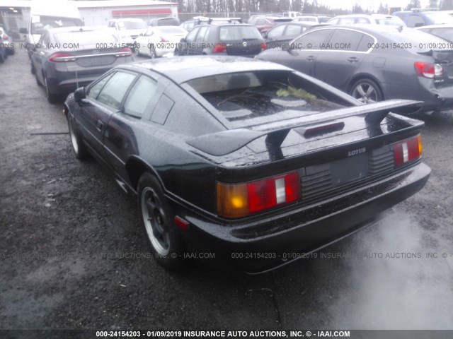 SCCFC20B0PHF60208 - 1993 LOTUS ESPRIT BLACK photo 3