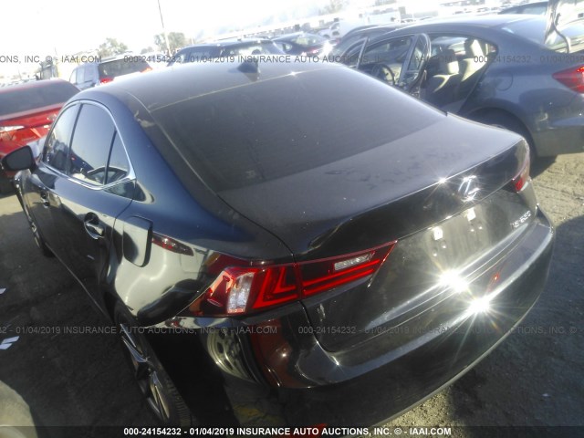 JTHBF1D28E5015119 - 2014 LEXUS IS 250 BLACK photo 3