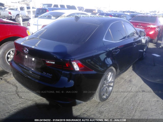 JTHBF1D28E5015119 - 2014 LEXUS IS 250 BLACK photo 4