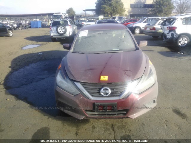 1N4AL3AP7HC496956 - 2017 NISSAN ALTIMA 2.5/S/SV/SL/SR BURGUNDY photo 6