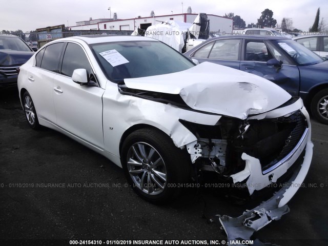 JN1BV7AP7FM353273 - 2015 INFINITI Q50 PREMIUM/SPORT WHITE photo 1