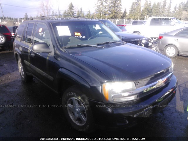 1GNDT13S642312238 - 2004 CHEVROLET TRAILBLAZER LS/LT BLACK photo 1