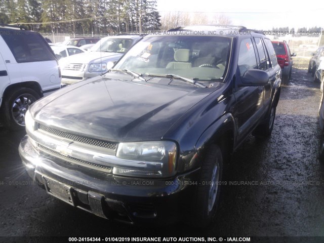 1GNDT13S642312238 - 2004 CHEVROLET TRAILBLAZER LS/LT BLACK photo 2