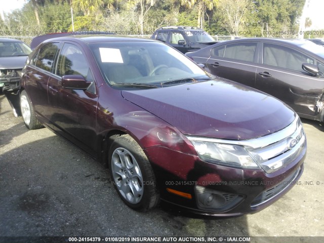 3FAHP0HA8BR152256 - 2011 FORD FUSION SE RED photo 1