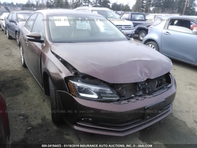 3VWL17AJ0GM342109 - 2016 VOLKSWAGEN JETTA SEL/SEL PREMIUM BROWN photo 1