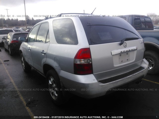 2HNYD186X1H504360 - 2001 ACURA MDX TOURING SILVER photo 3