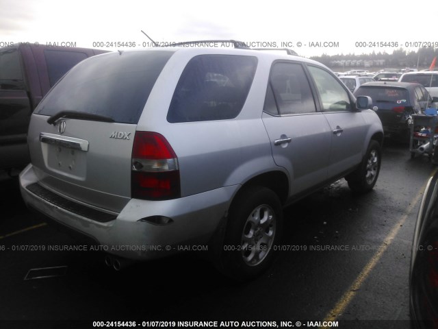 2HNYD186X1H504360 - 2001 ACURA MDX TOURING SILVER photo 4