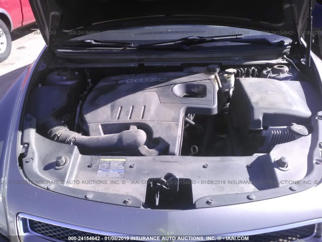 1G1ZC5EB9AF120330 - 2010 CHEVROLET MALIBU 1LT 深棕色 照片 10