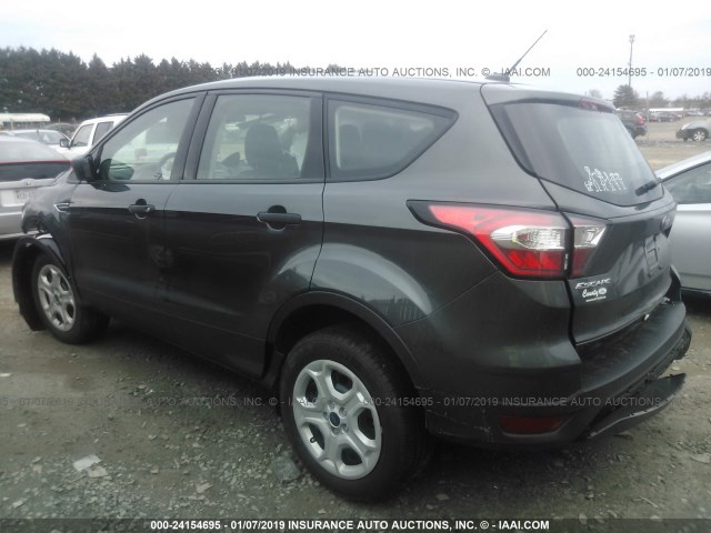 1FMCU0F75JUD00239 - 2018 FORD ESCAPE S GRAY photo 3