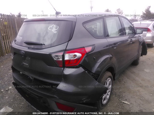 1FMCU0F75JUD00239 - 2018 FORD ESCAPE S GRAY photo 4