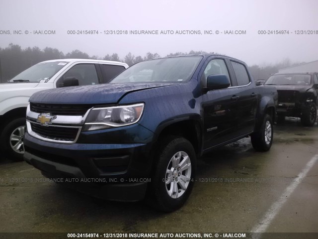 1GCGSCEN0K1107920 - 2019 CHEVROLET COLORADO LT BLUE photo 2