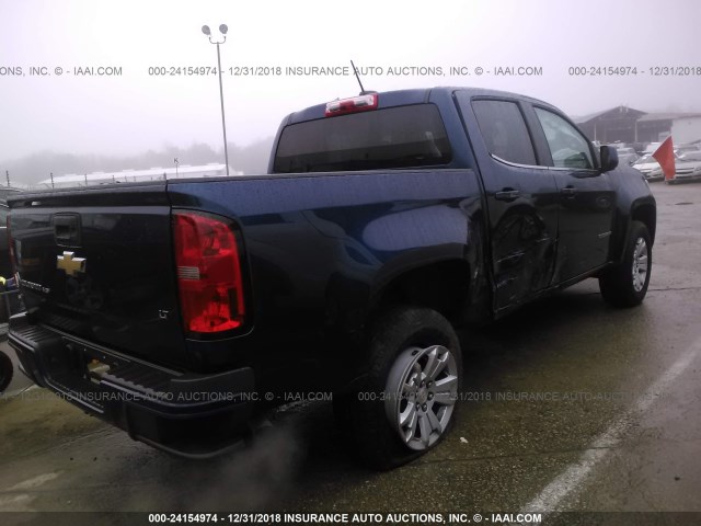 1GCGSCEN0K1107920 - 2019 CHEVROLET COLORADO LT BLUE photo 4