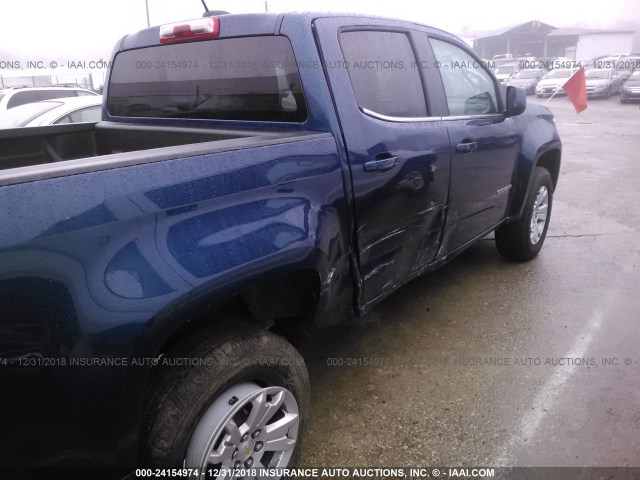 1GCGSCEN0K1107920 - 2019 CHEVROLET COLORADO LT BLUE photo 6