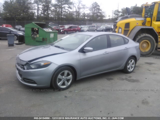 1C3CDFBB7FD380396 - 2015 DODGE DART SXT GRAY photo 2