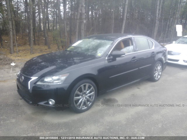 JTHCE1BL8D5008270 - 2013 LEXUS GS 350 BLACK photo 2