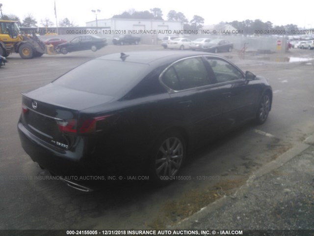 JTHCE1BL8D5008270 - 2013 LEXUS GS 350 BLACK photo 4