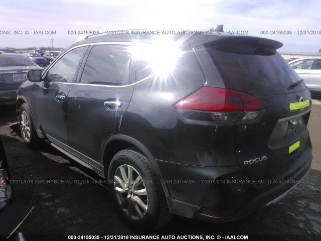 KNMAT2MTXJP566753 - 2018 NISSAN ROGUE S/SV BLACK photo 3