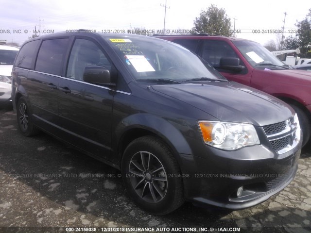 2C4RDGCG3HR865477 - 2017 DODGE GRAND CARAVAN  GRAY photo 1