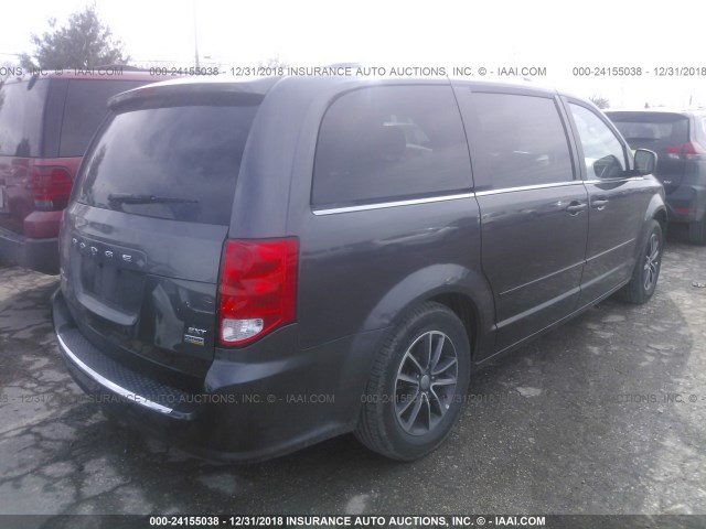 2C4RDGCG3HR865477 - 2017 DODGE GRAND CARAVAN  GRAY photo 4