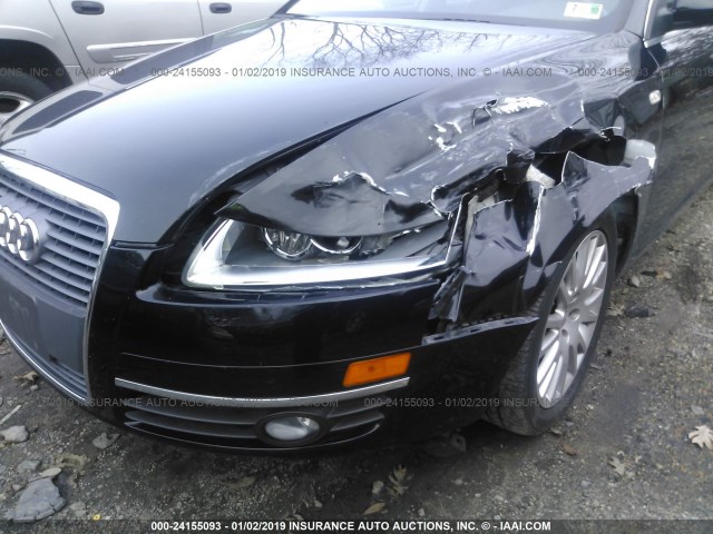 WAUDH74F46N074676 - 2006 AUDI A6 3.2 QUATTRO BLACK photo 6