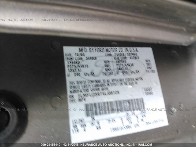 5LMFU28R74LJ08108 - 2004 LINCOLN NAVIGATOR Алтын фото 9