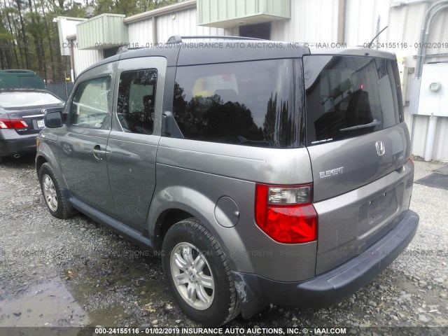 5J6YH28718L001333 - 2008 HONDA ELEMENT EX GRAY photo 3