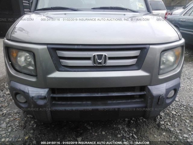 5J6YH28718L001333 - 2008 HONDA ELEMENT EX GRAY photo 6