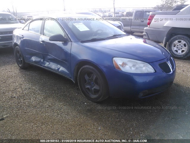 1G2ZG58N374154449 - 2007 PONTIAC G6 SE BLUE photo 1