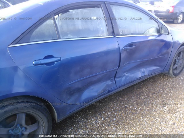 1G2ZG58N374154449 - 2007 PONTIAC G6 SE BLUE photo 6