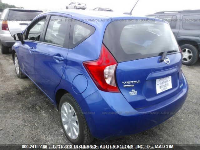 3N1CE2CP2GL401729 - 2016 NISSAN VERSA NOTE S/S PLUS/SV/SL/SR BLUE photo 3