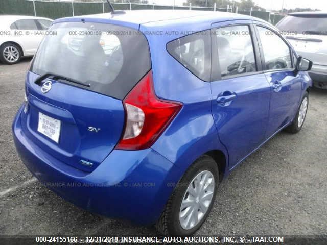 3N1CE2CP2GL401729 - 2016 NISSAN VERSA NOTE S/S PLUS/SV/SL/SR BLUE photo 4