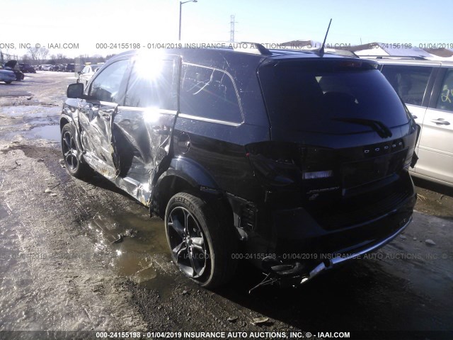 3C4PDDGG2JT491768 - 2018 DODGE JOURNEY CROSSROAD BLACK photo 3