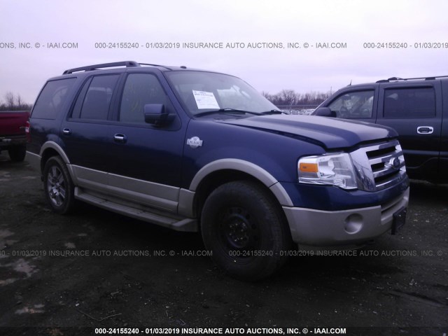 1FMFU18559EA64230 - 2009 FORD EXPEDITION EDDIE BAUER BLUE photo 1