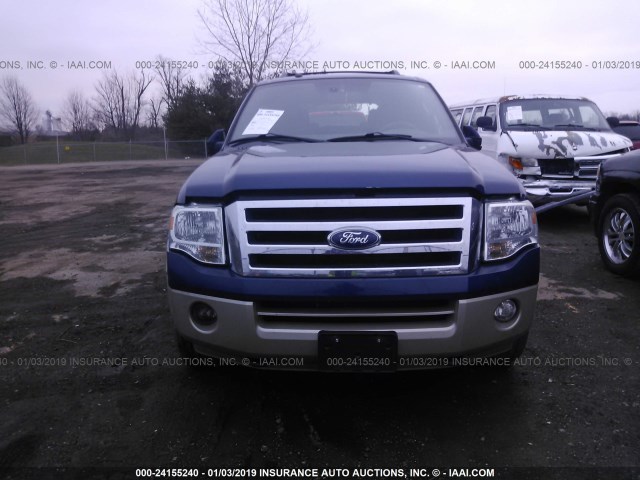 1FMFU18559EA64230 - 2009 FORD EXPEDITION EDDIE BAUER BLUE photo 6