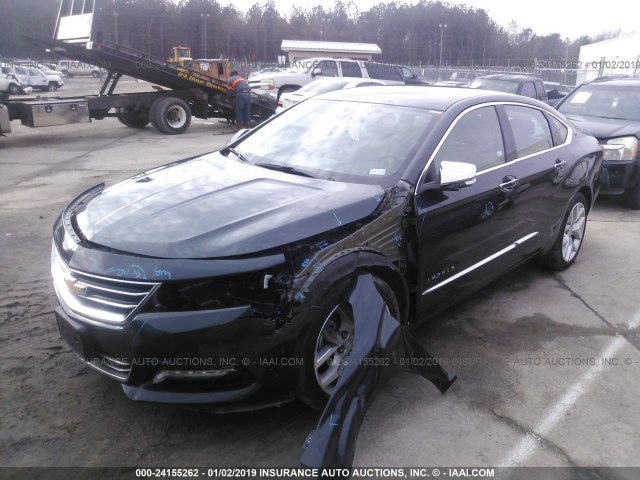 2G1125S36J9152514 - 2018 CHEVROLET IMPALA PREMIER BLACK photo 2