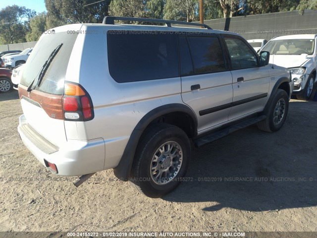 JA4LS21H62P003478 - 2002 MITSUBISHI MONTERO SPORT ES/SPORT LS SILVER photo 4