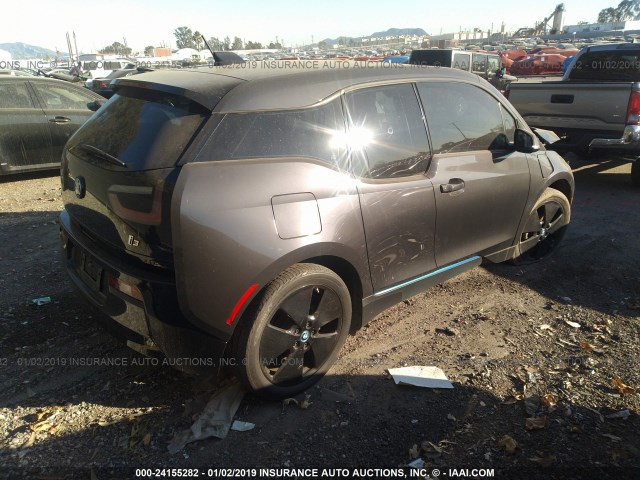 WBY1Z4C55EV274361 - 2014 BMW I3 REX GRAY photo 4