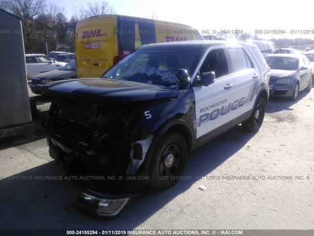 1FM5K8AR8HGB07811 - 2017 FORD EXPLORER POLICE INTERCEPTOR BLACK photo 2