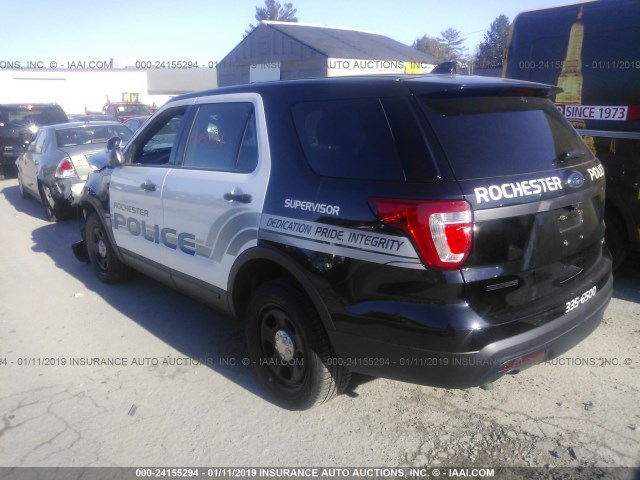 1FM5K8AR8HGB07811 - 2017 FORD EXPLORER POLICE INTERCEPTOR BLACK photo 3