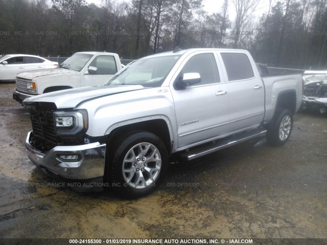 3GTU2NEC3JG350358 - 2018 GMC SIERRA K1500 SLT SILVER photo 2